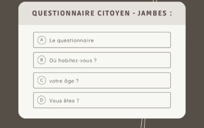 UNE ENQUÊTE POUR MIEUX COMPRENDRE LA VIE DE VOTRE QUARTIER ET RENDRE