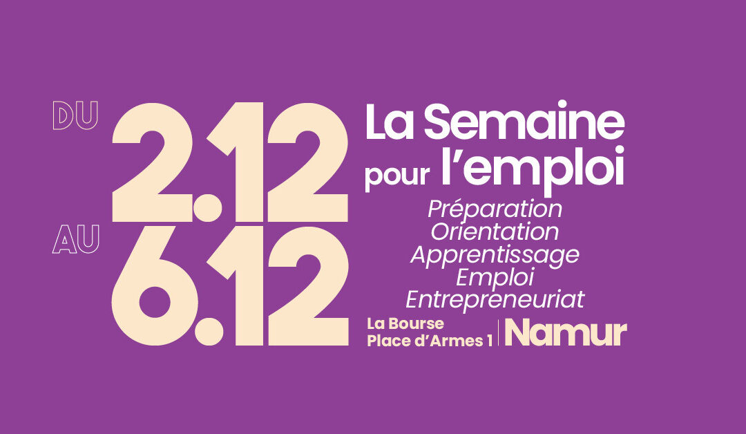 SEMAINE POUR L’EMPLOI