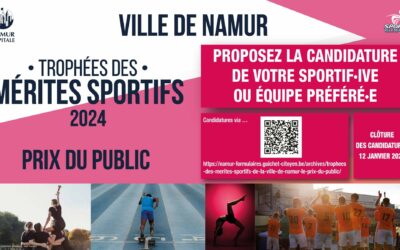 Trophées des mérites sportifs de la Ville de Namur : prix du Public !!!!